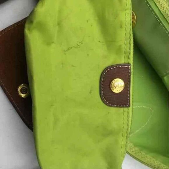 2 Longchamp Le Pliage Handbag Top Handle Tote Canvas Bags (Large + Pouch) Bundle - Picture 9 of 12